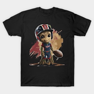 Groot Vs Atlanta Braves Groove Gloves T-Shirt